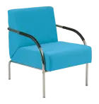 SPA 1 chrom, látka SUE S 65 - látka tyrkysová